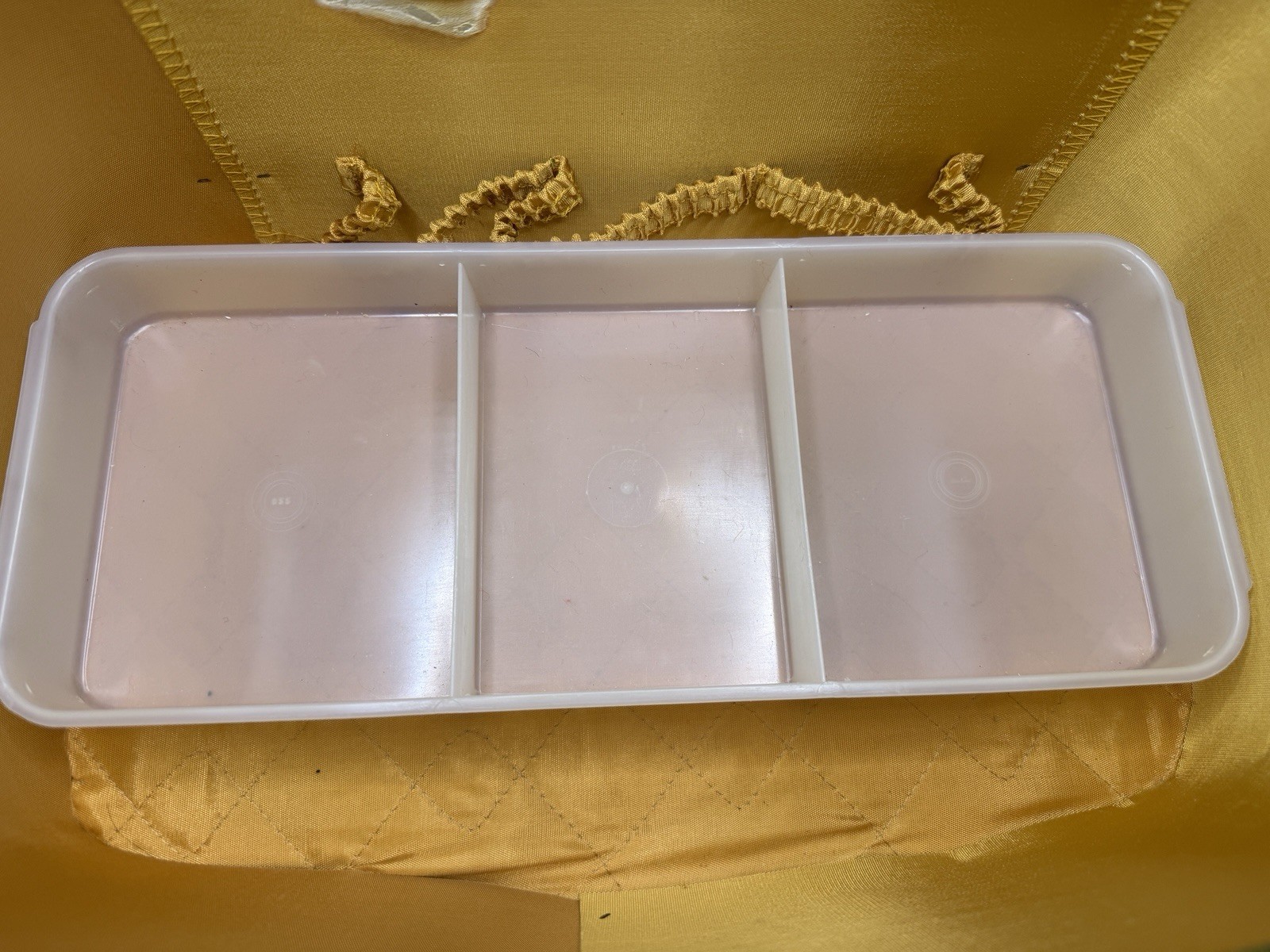 Vintage Travel Smart Train Case 1960’s Avocado Green makeup Vanity Mirror Tray