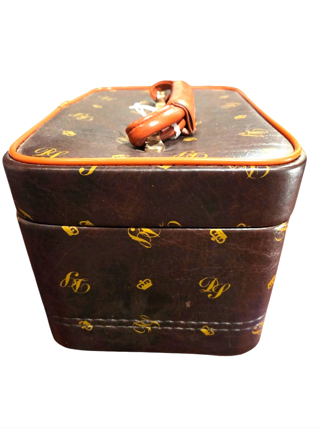 Vintage BERMAS Germany Leather Vanity Train Case