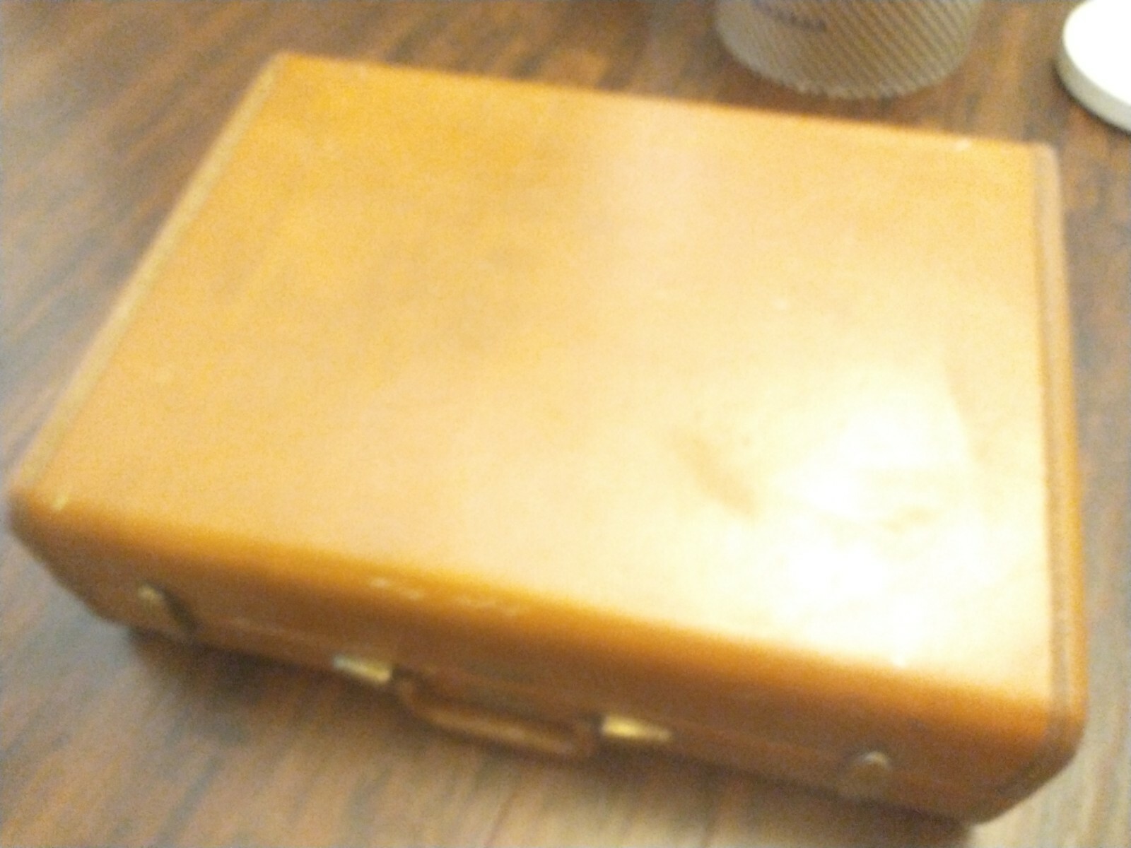 Vtg Large Samsonite 24″ Shwayder Bros. Leather Hard Shell Luggage Suitcase Brown