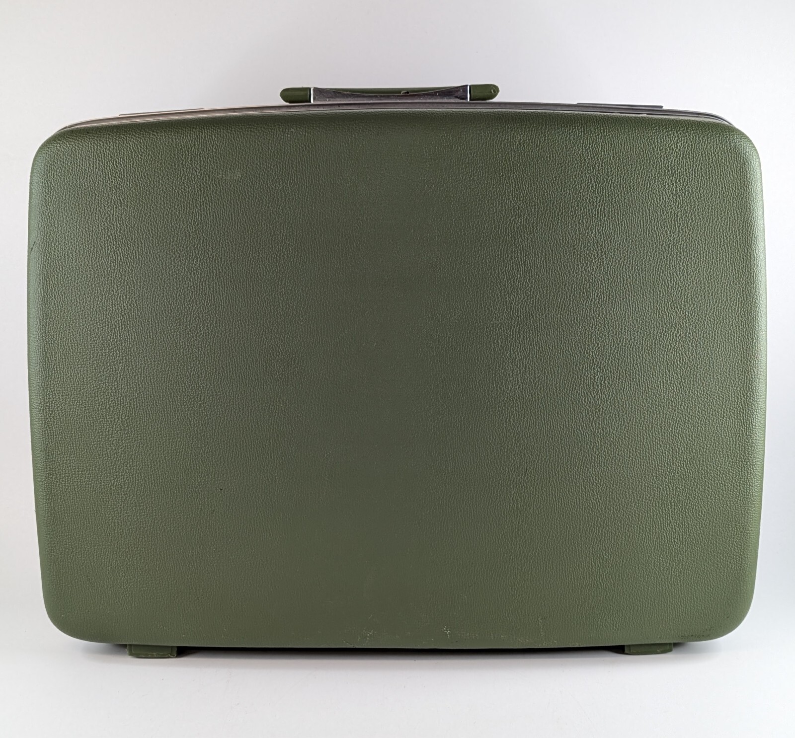 Boyle Suitcase Vintage 60s Hardside Luggage Avocado Green Mid-Century MCM