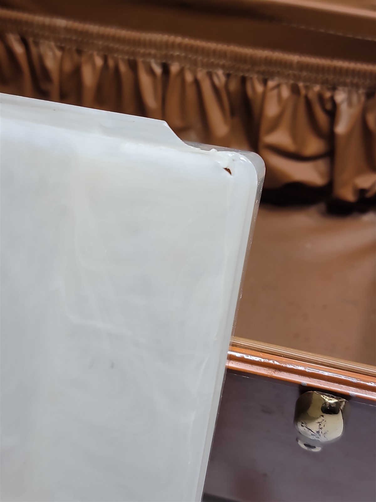Samsonite Shwayder Bros. Brown Leatherette Train Case Model 4612 – No key