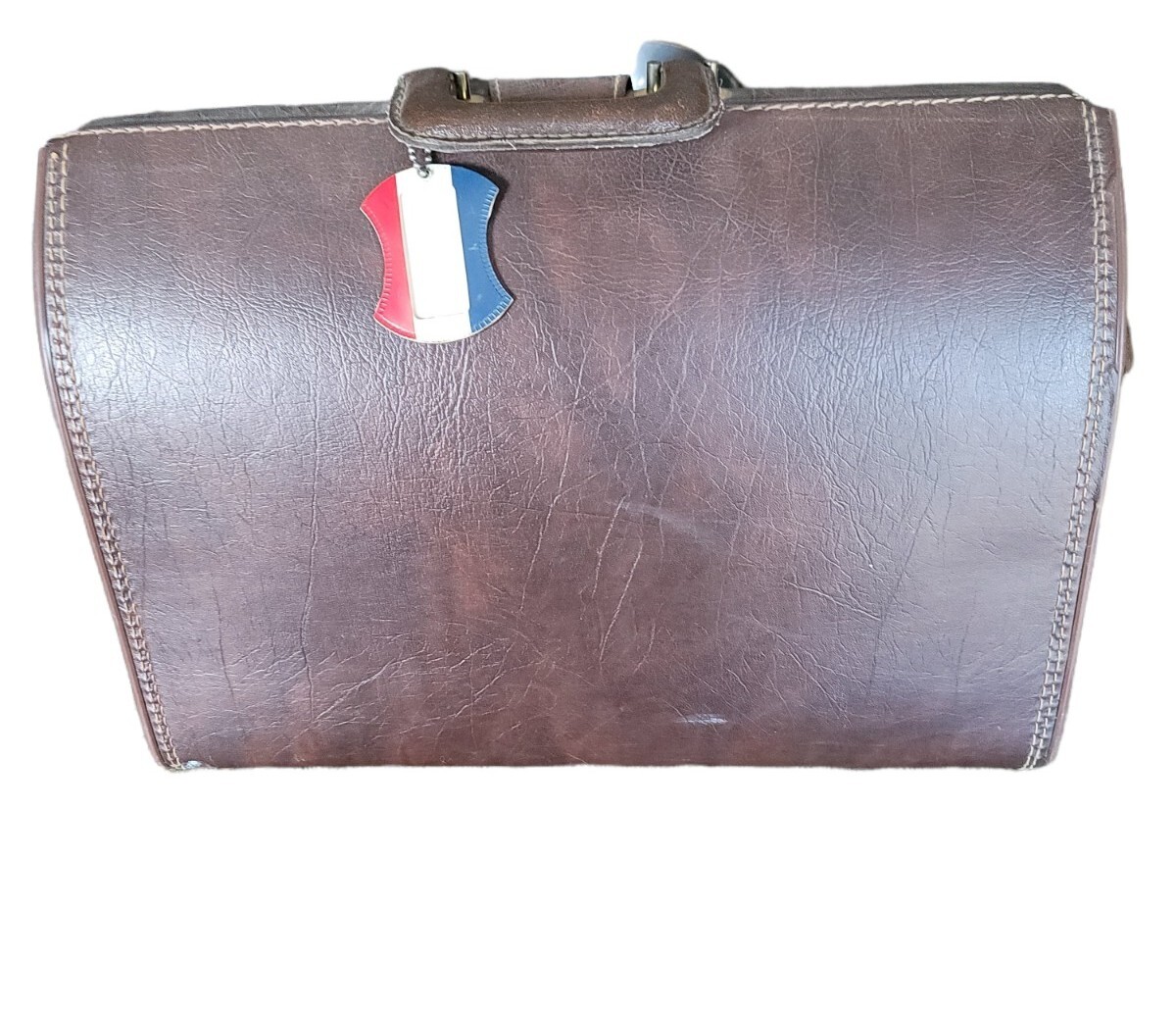 Vintage 50’s Antique Hipster Brown Attache Briefcase Overnighter Travel Read~☆~