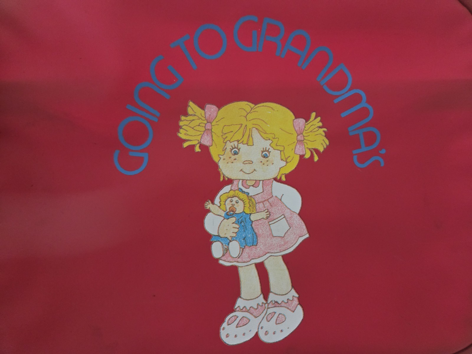Vintage Going To Grandmas Suitcase 1980s Red 12.5 X 9.5 X 5 – Lock And Key