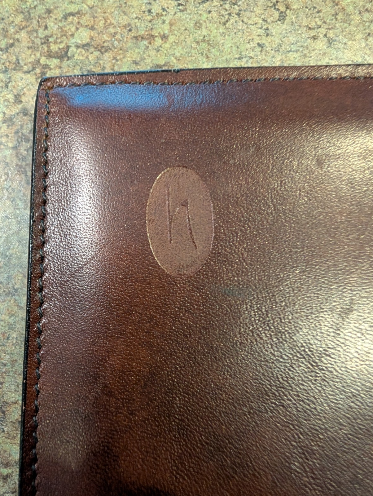 RARE Vtg Original HARTMANN LUGGAGE Leather Note Pad Notebook Accessory 8.75 X 6