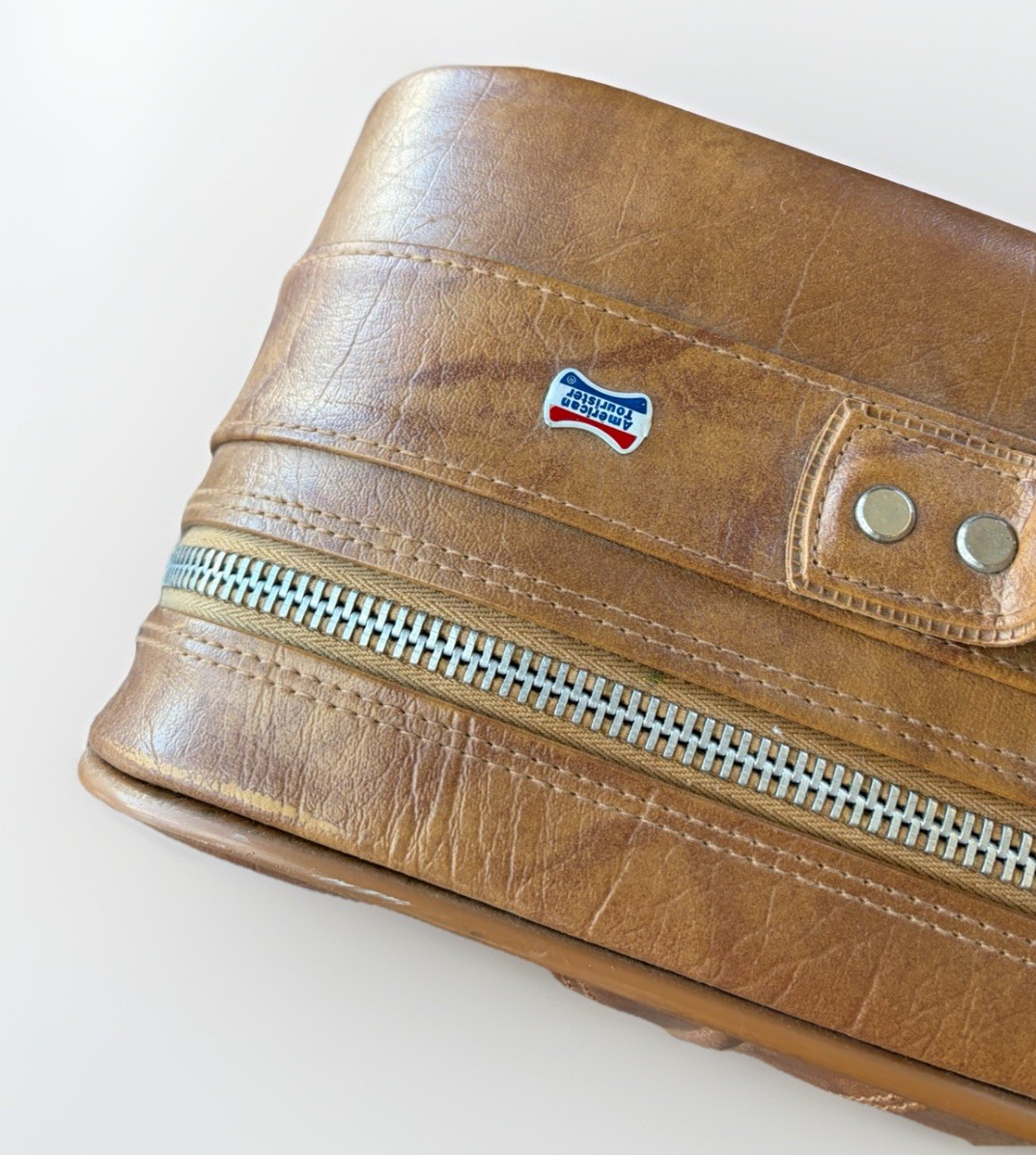 Vintage 70s American Tourister Suitcase Escort Series Naugahyde
