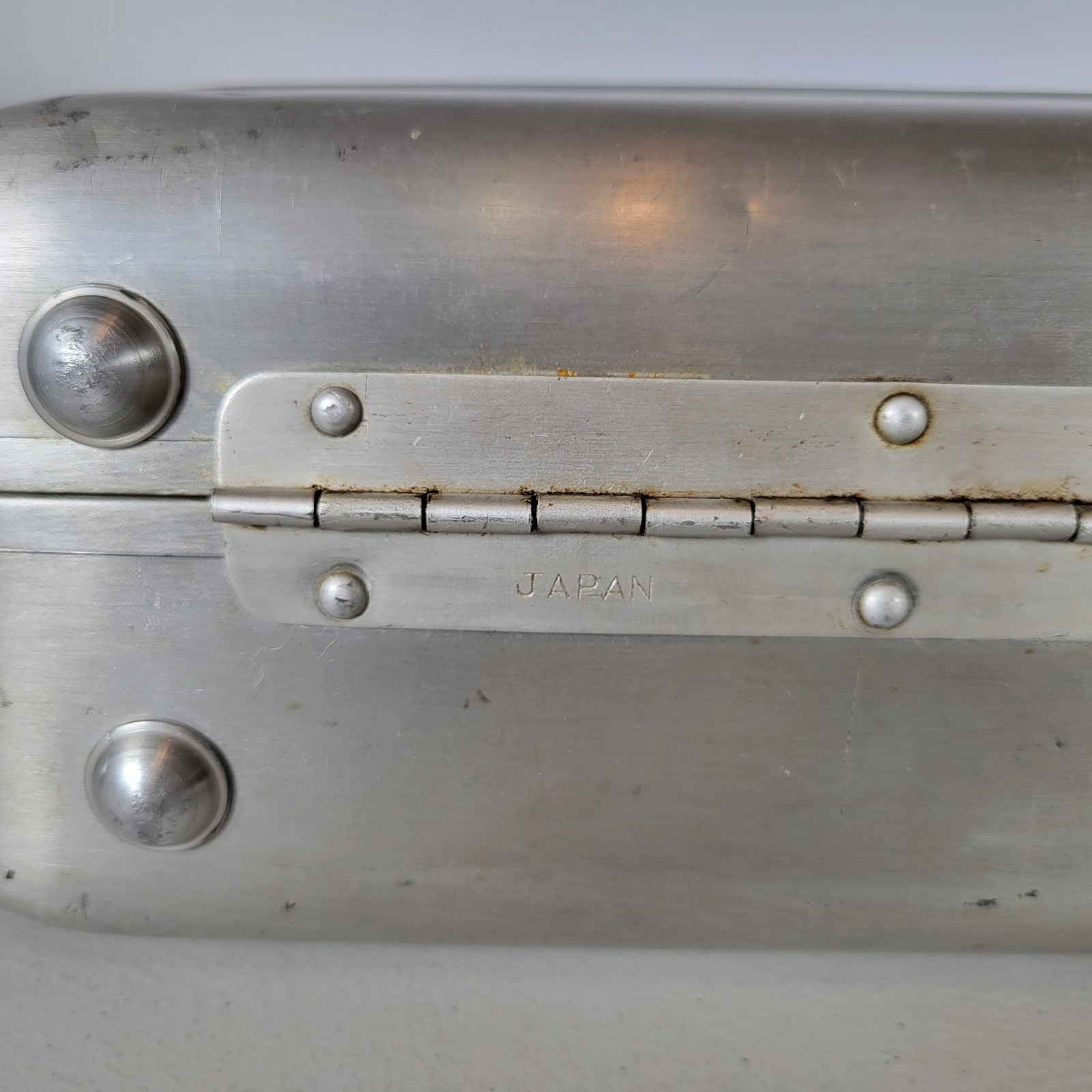 VTG Aluminum Case Tokyo Lock Attache Briefcase Camera Utility Box Metal Japan