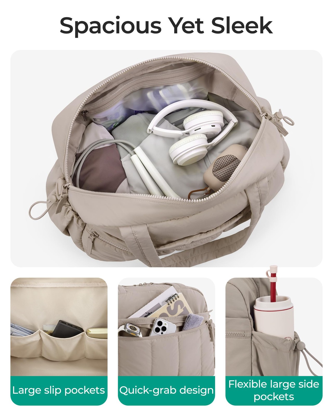 Bagsmart Gym Bag For Women Duffle Bag For Travel Wet Pocket Lightweight Carry