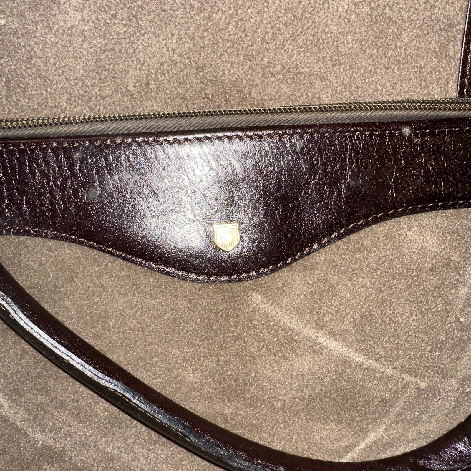 Suede Brown Breifcase Vintage Discontinued With Keys Jerome Leplat.