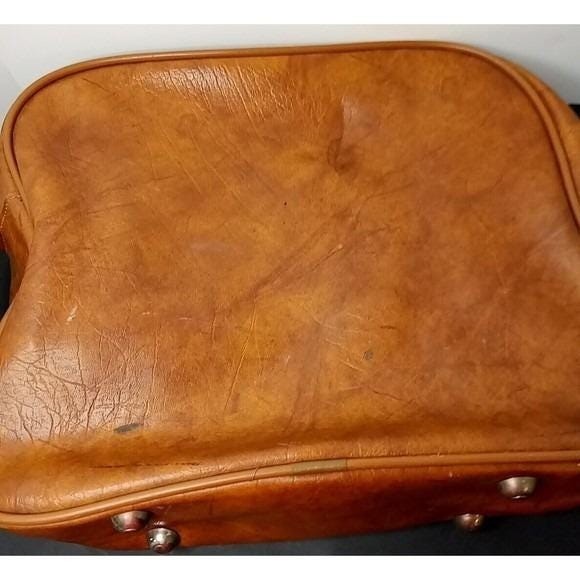 VTG Seward Luggage Brown Leather shoulder bag made In U.S.A