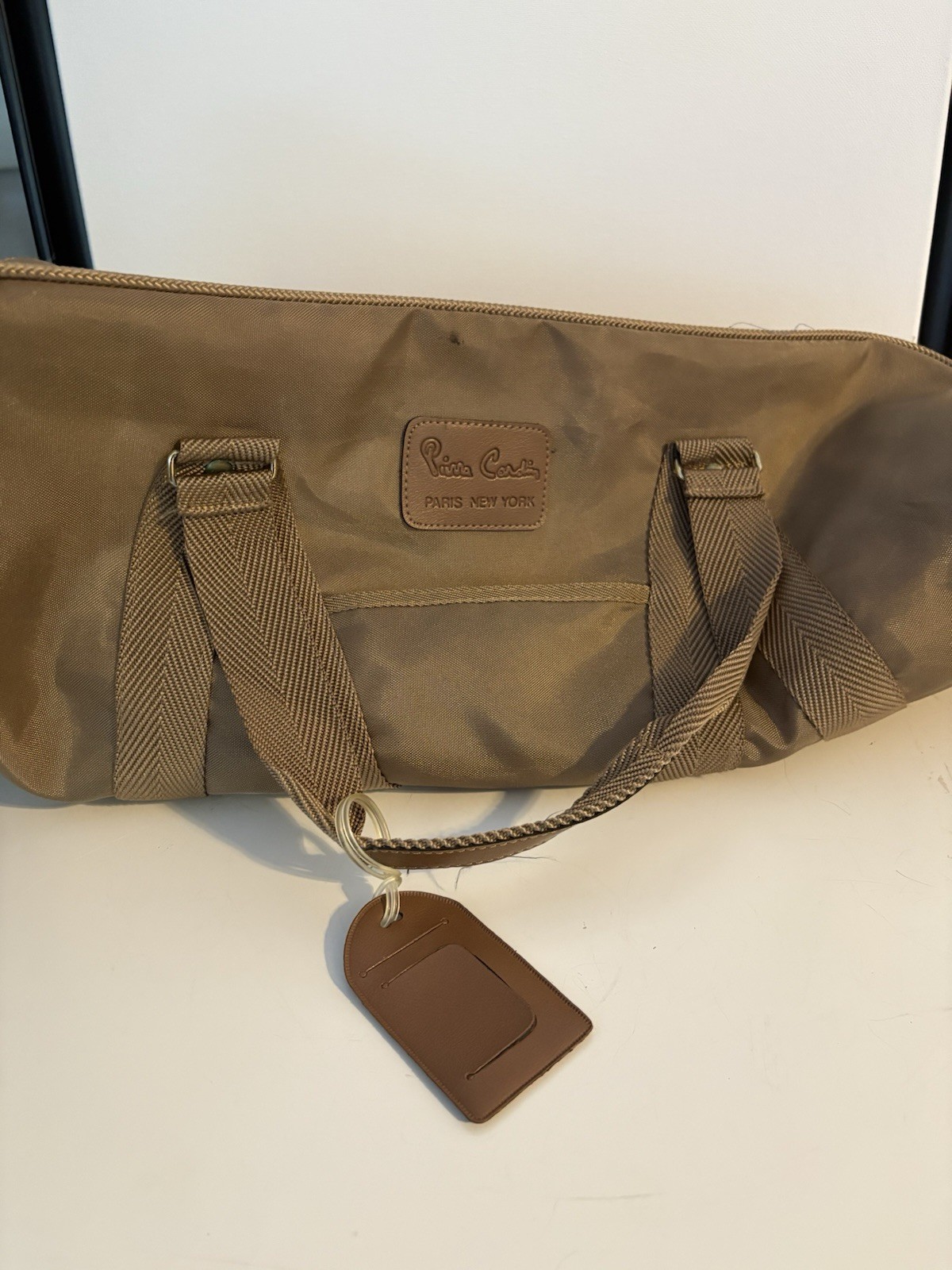Vintage Pierre Cardin Butterscotch Carry-on Duffle Paris New York