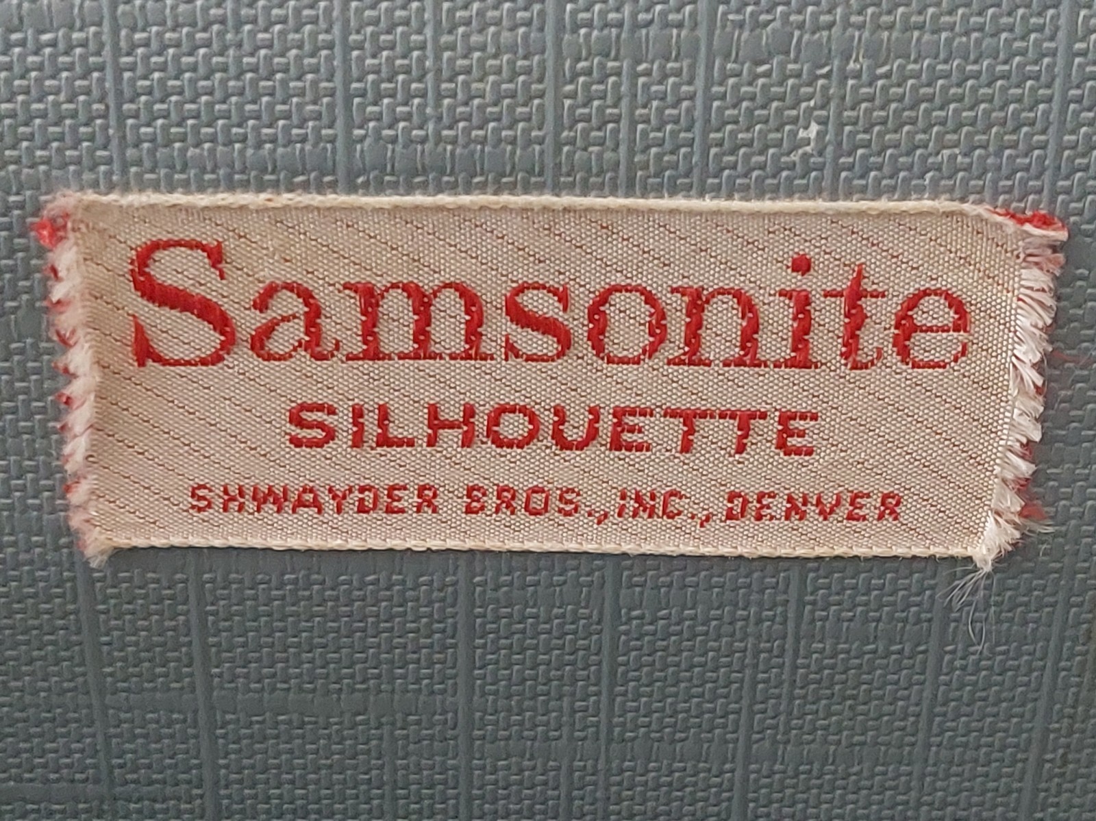 VTG 50s 60s Samsonite Silhouette Shwayder Bros Inc Denver Train Case Oxford Gray
