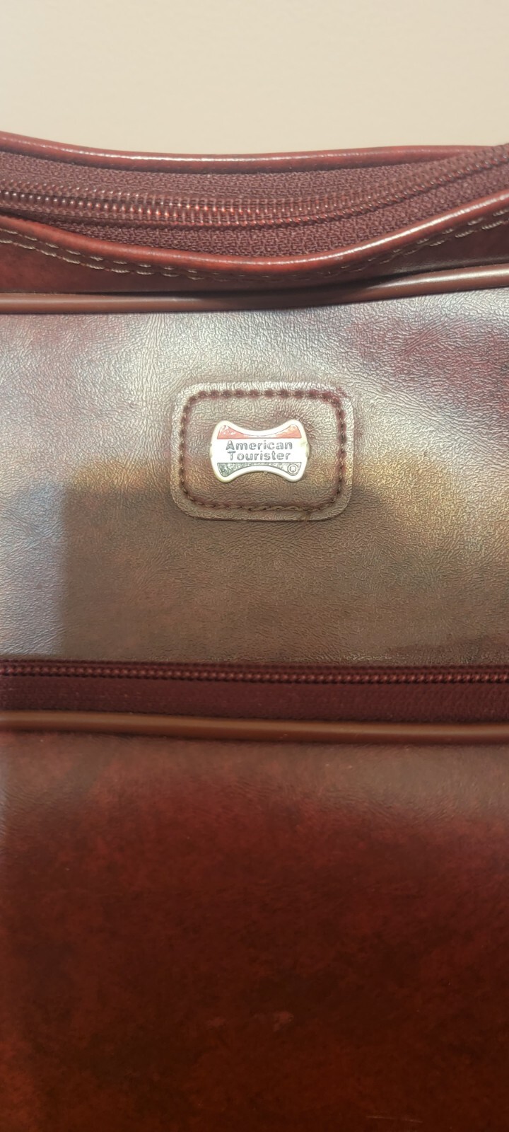 American Tourister Vintage 80’s Carry On Burgandy Bag