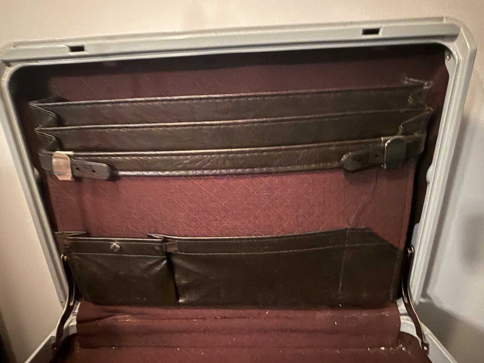 Vintage Samsonite Briefcase Brown Combination Lock Structured Hard Case Attache