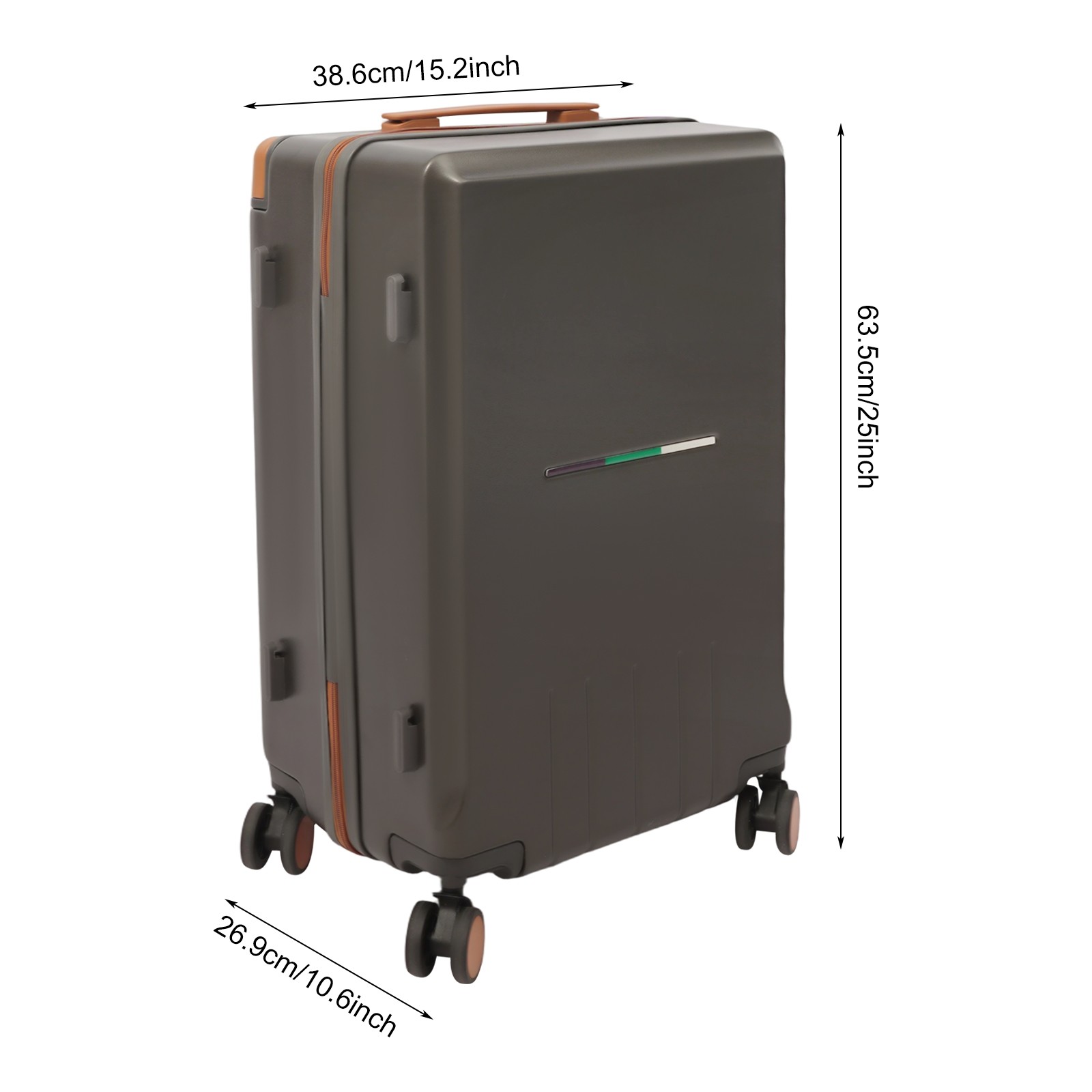24″ Suitcase Suitcase with Wheels Wide Handle Luggage with TSA Lock