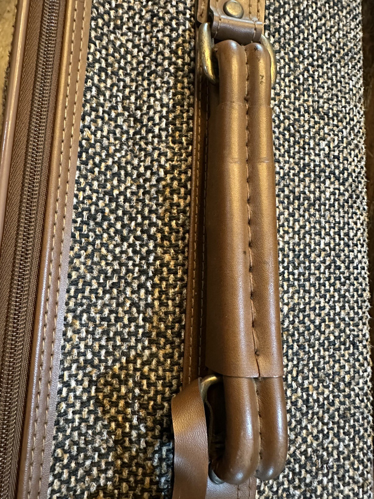 Vintage American Flyer Tweed Suitcase