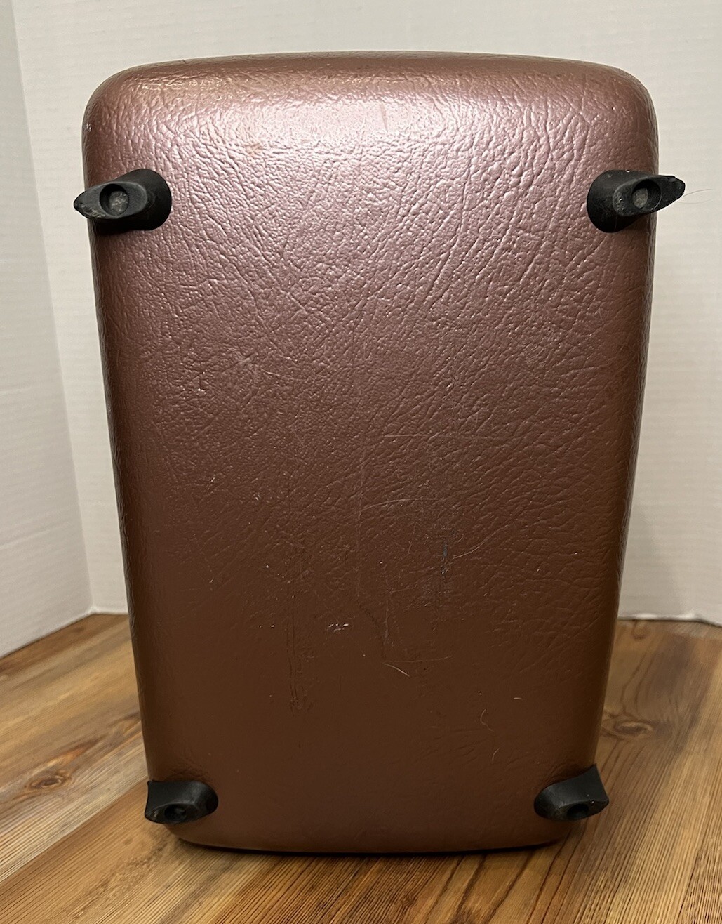 American Tourister Train Case- Vintage Travel Luggage-Purple Bag Key -RARE-VTG
