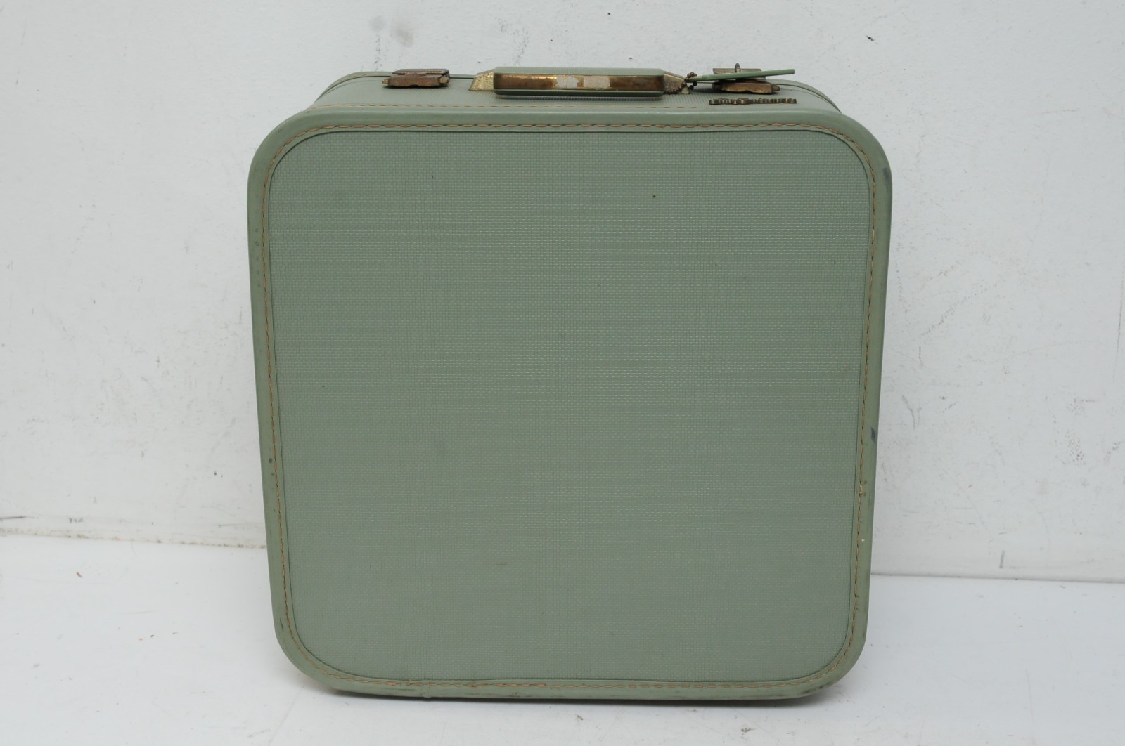 Vintage Lady Baltimore Green Hard Shell Medium Sized Luggage Suitcase