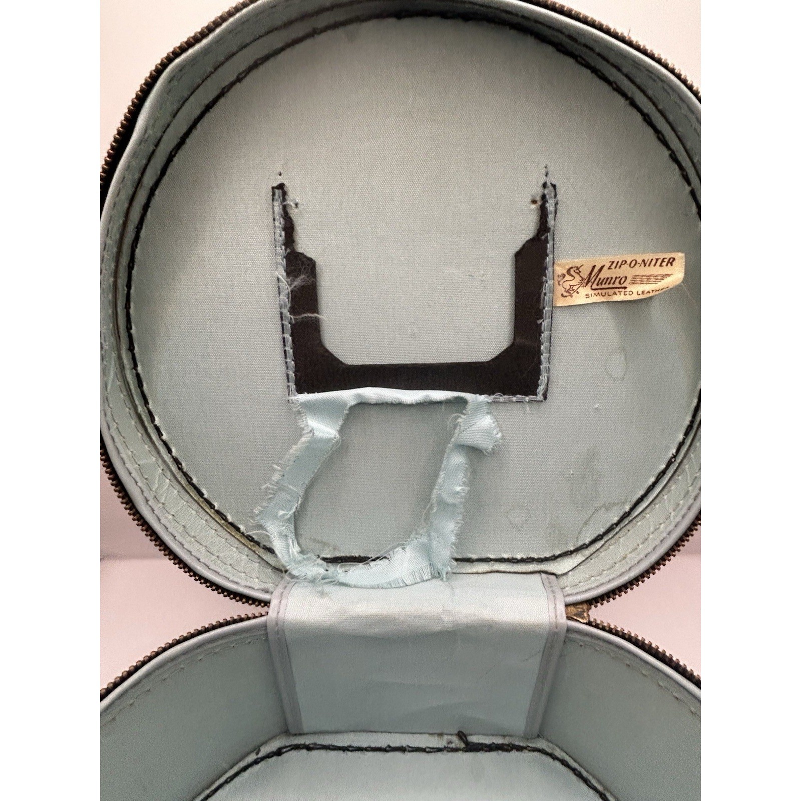 Vintage 1950s Munro Ballet Dance Case Zip-O-Niter Black Ballerina AS-IS