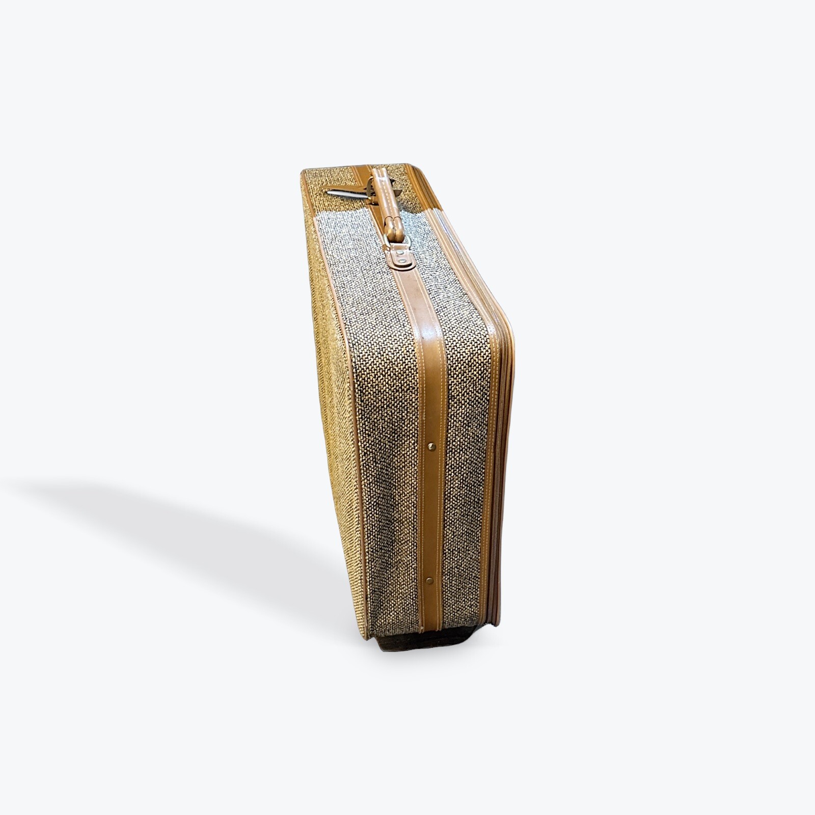 Vintage American Flyer Tweed Suitcase