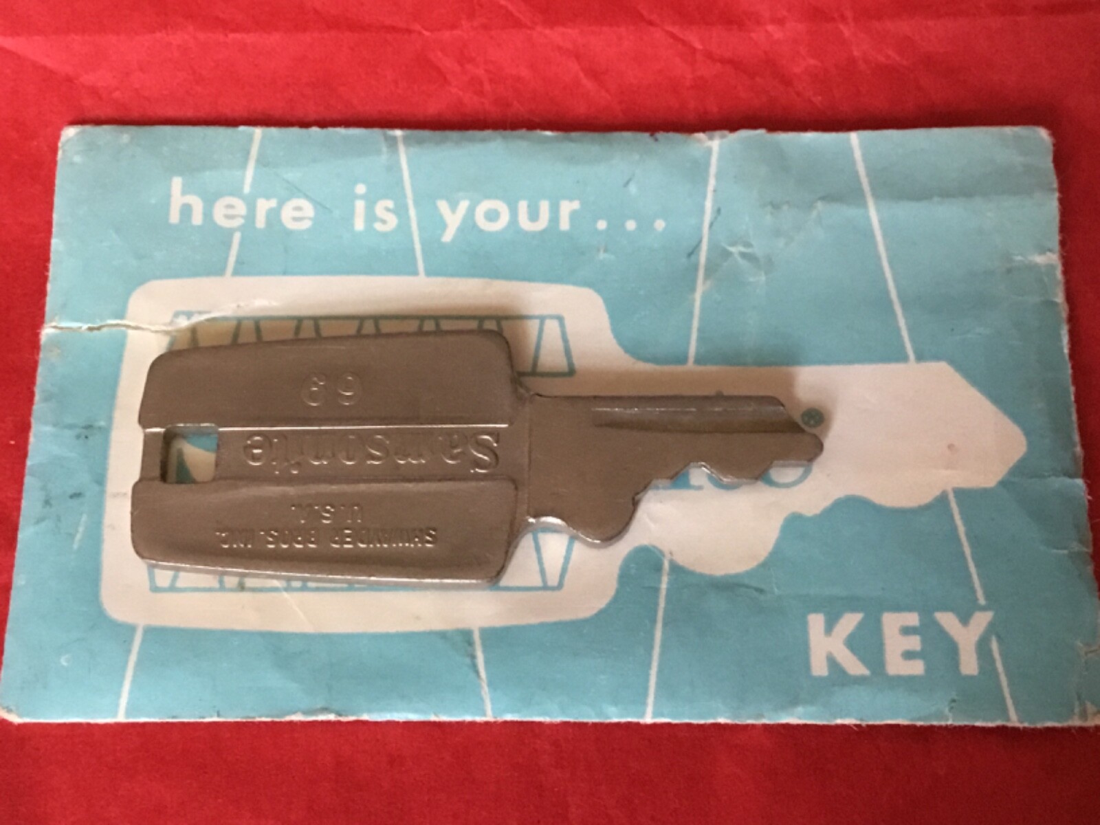 Samsonite Silouette Luggage Key 69 Shwayder Bros. Inc USA in Original Sleeve