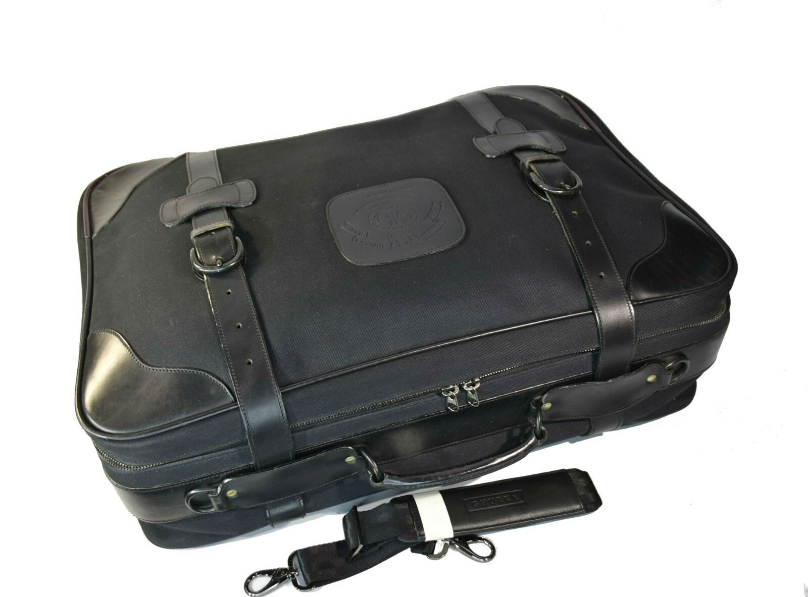 Rare Vintage Ghurka Marley Hodgson Cargo l No. 47 Suitcase Black