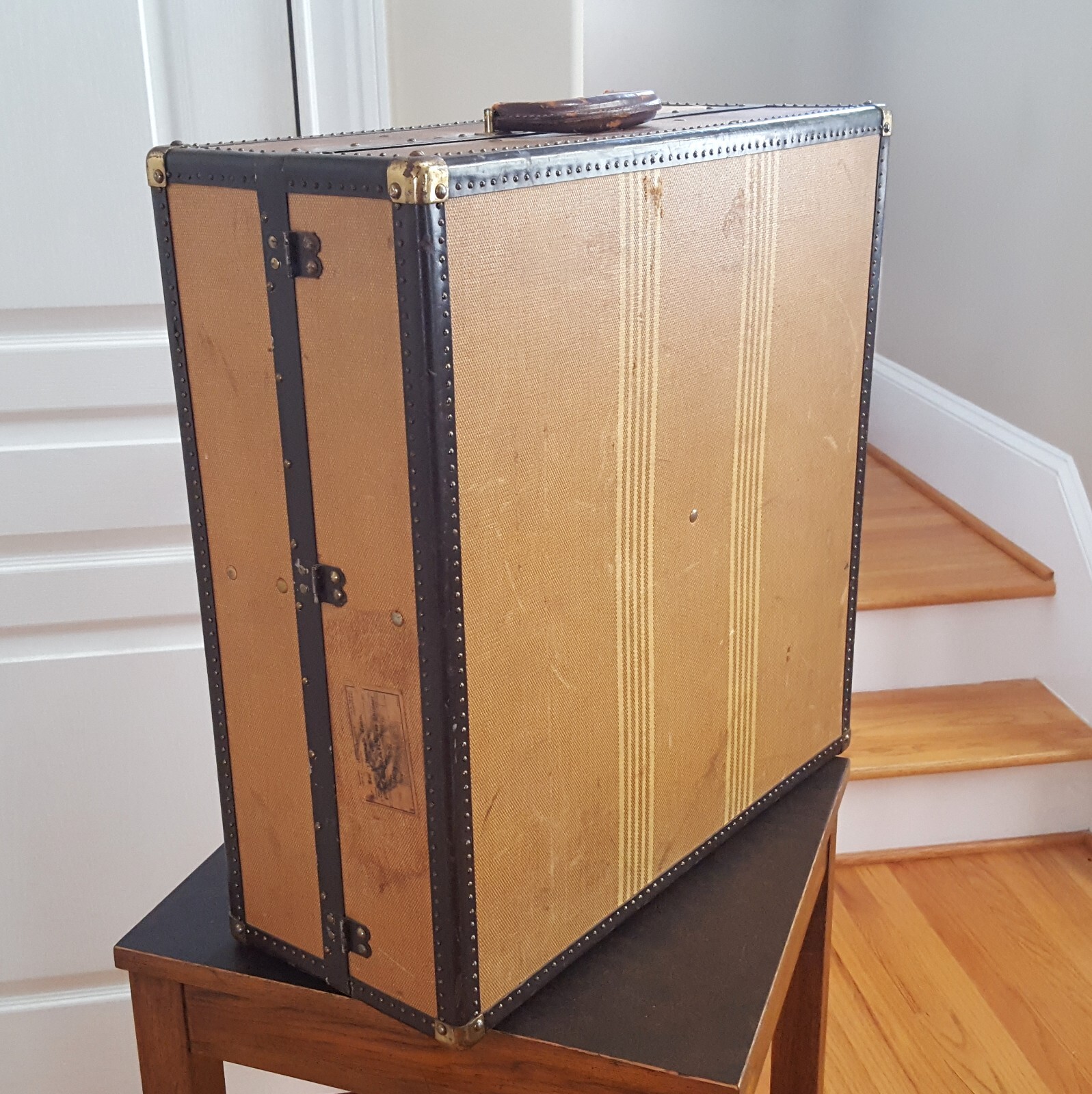 Vintage 1920s/40s Hartmann Shoe Suitcase Gibraltarized 12 Corduroy Compartments!