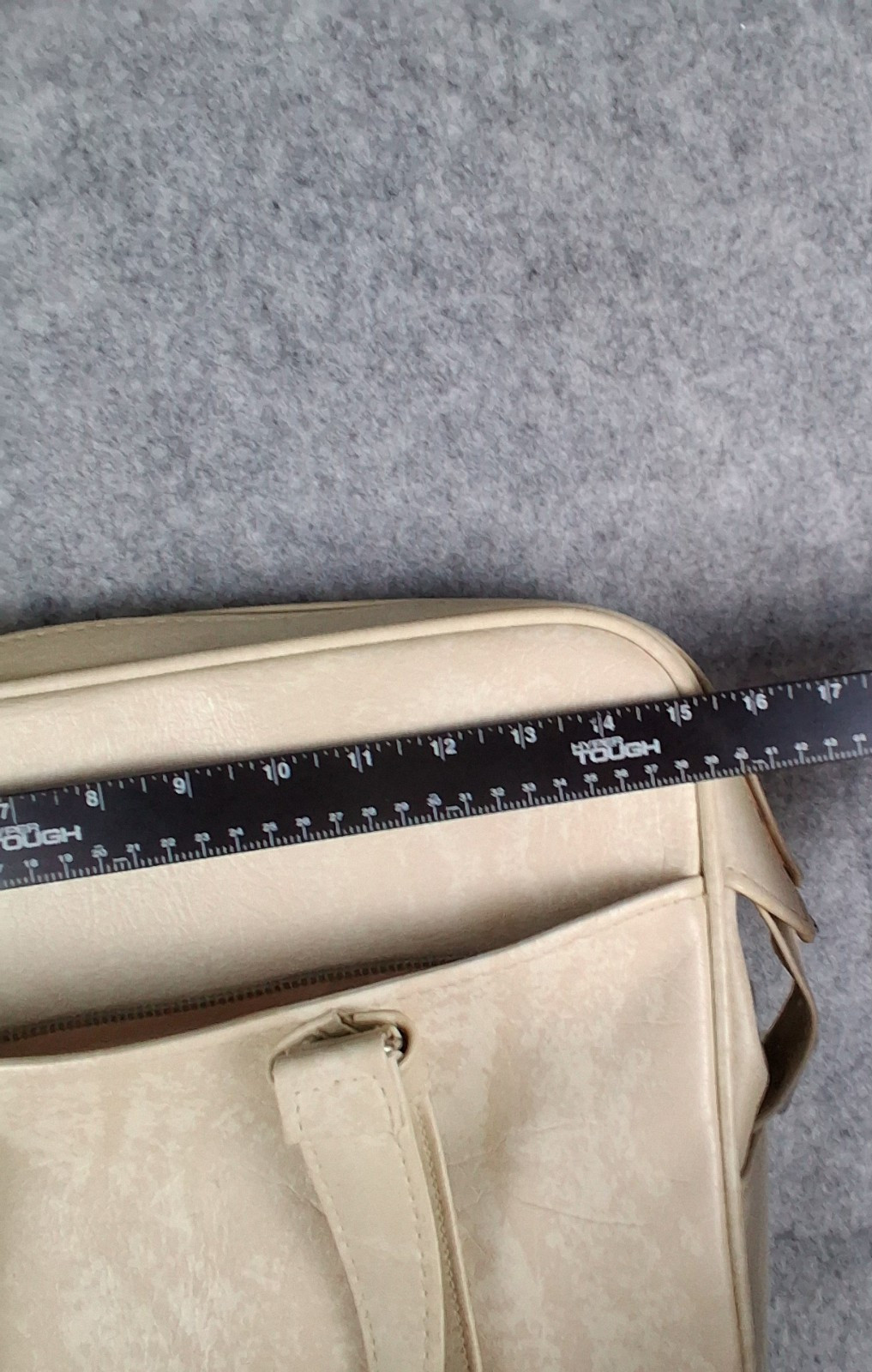 Vtg Samsonite Silhouette Beige Carry Overnight Luggage Travel Bag