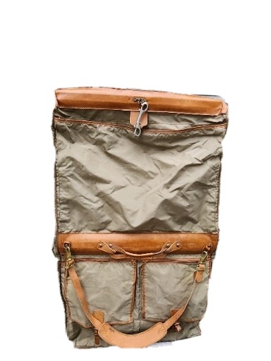 HARTMANN SUIT/GARMENT BAG Ballistic NYLON LEATHER TRIM Vintage.