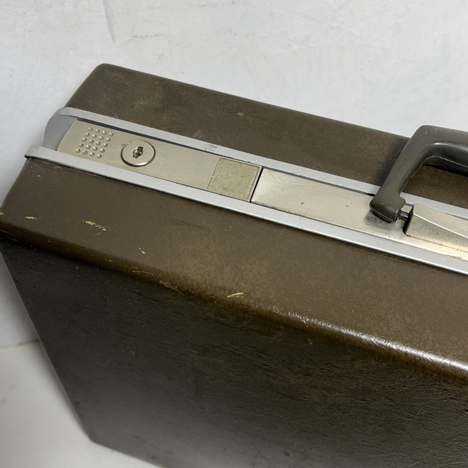Vintage Samsonite Briefcase Hard Sided With Accordian File Organizer Brown