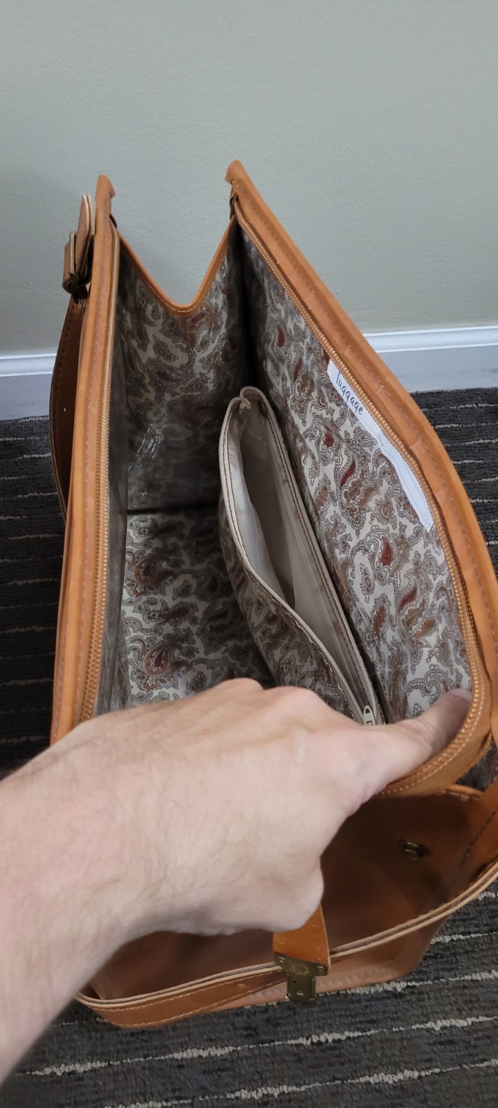 Vintage Hartmann Belting Luggage, Tweed and Leather 4-Piece Set, 1960s
