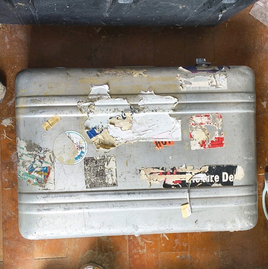 Vintage Zero Halliburton Metal Hard Case Owned By Dirck Halstead. No Code