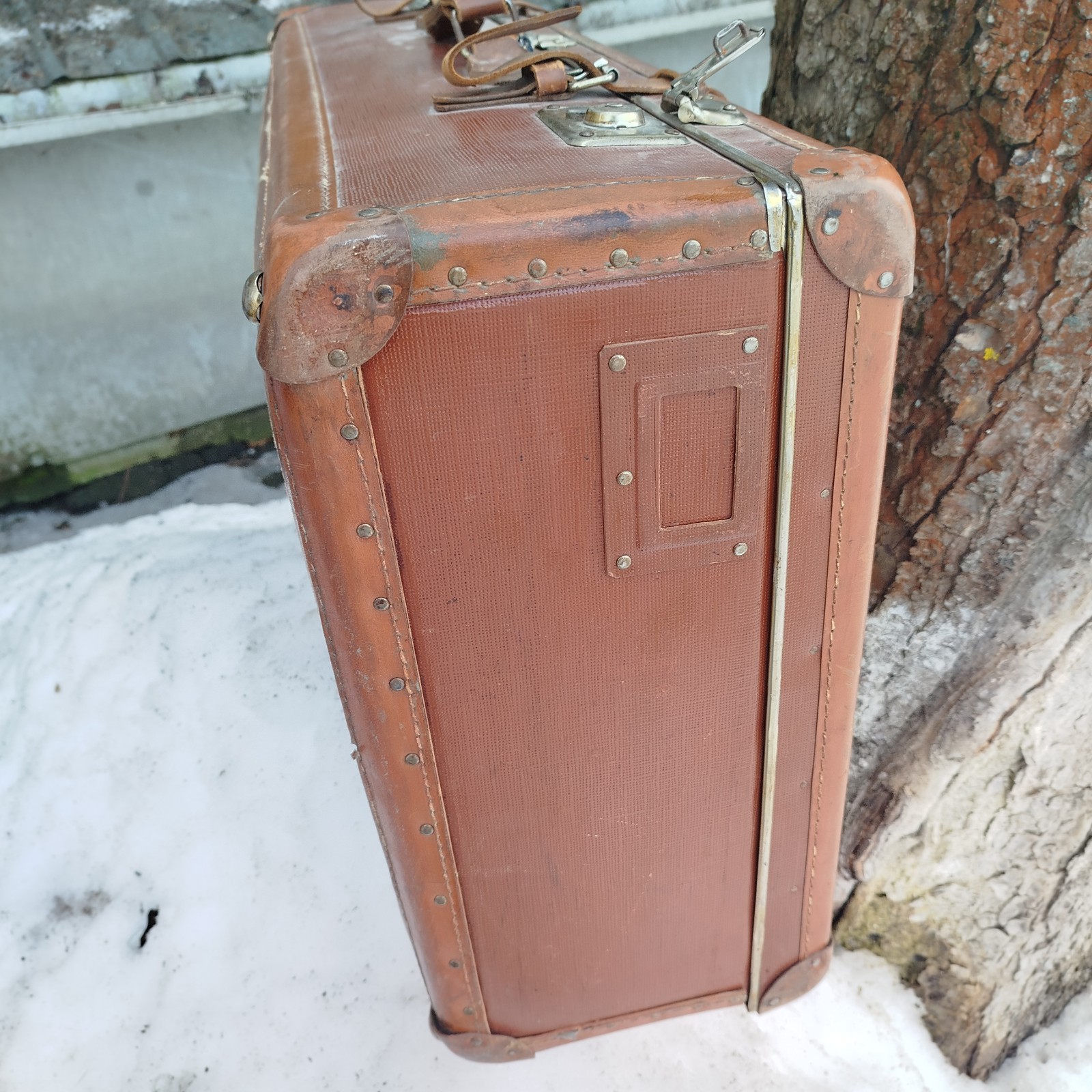 Vintage Suitcase 50s Retro Overseas Suitcase Mid Century Wardrobe Suitcase