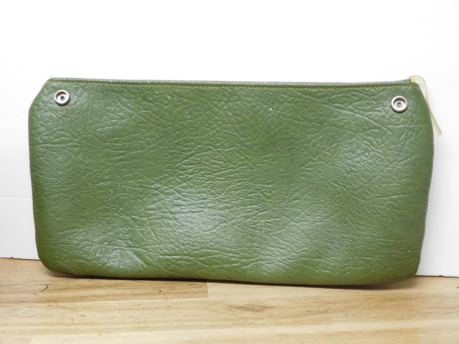 Samsonite Avocado Green 1960s-70s Fashionaire Travel Bag w/ Matching Pouch READ
