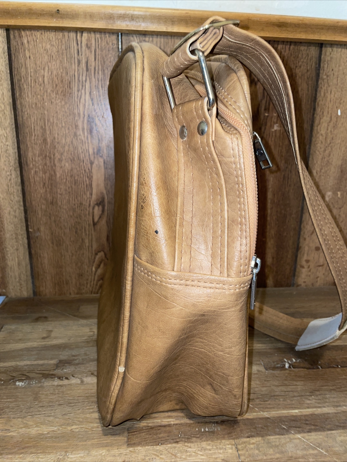 Vintage Samsonite Luggage Messenger Overnight Carry On Bag 36” Shoulder Strap