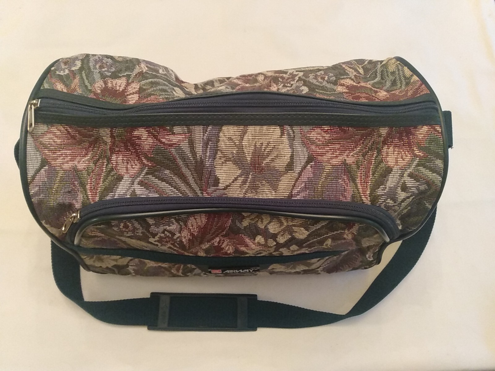 Vintage Airway Floral Tapestry Pattern, Carry On Travel Bag