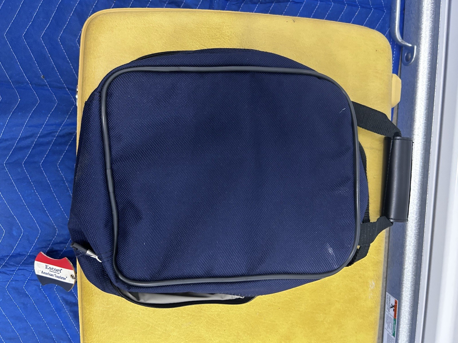 Vintage American Tourister Escort Luggage Set Mustard Yellow Hard Shell Suitcase