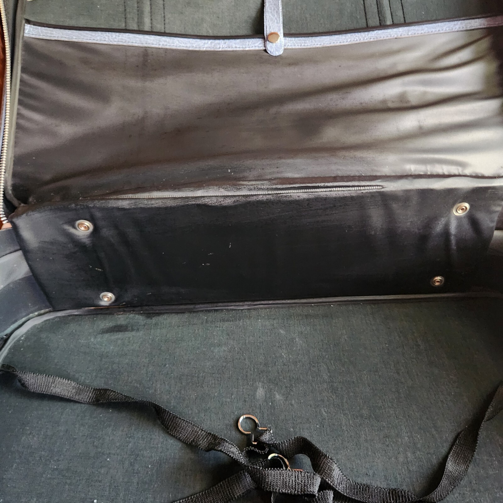 Vintage Flying Time Blue Suitcase