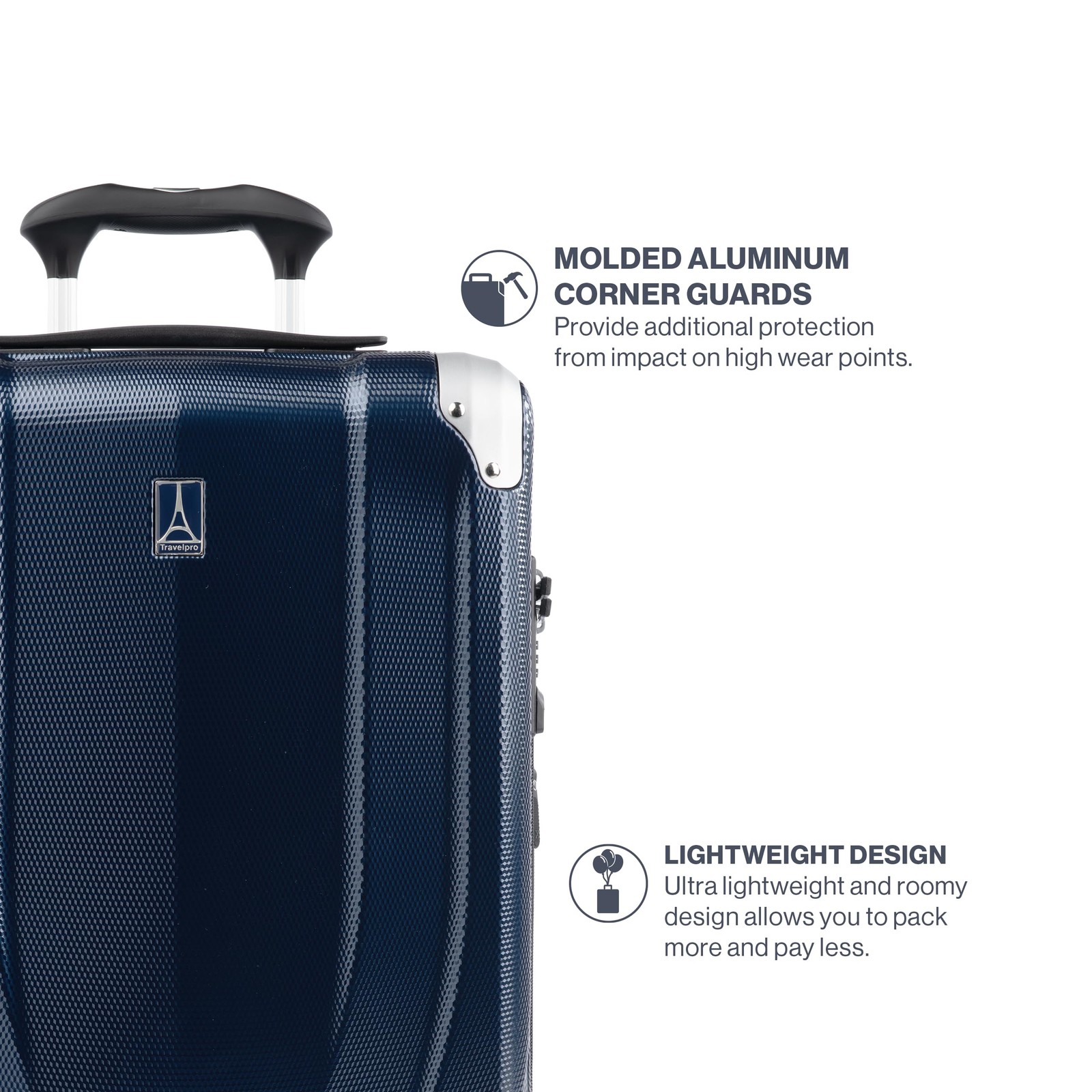 Travelpro Pathways 3 Hardside Expandable Luggage 8 Spinner Wheels Lightweight
