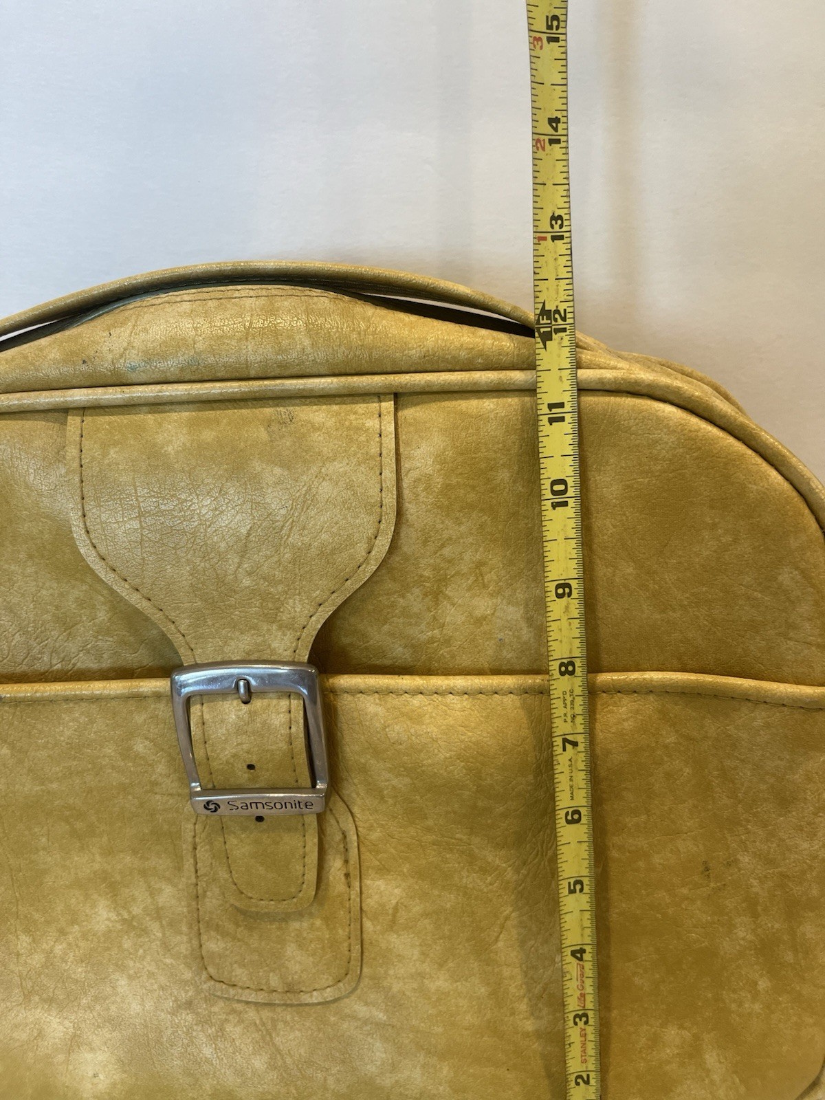 Vintage Samsonite Royal Traveller Sidekicks Soft Shell Yellow Luggage Bag