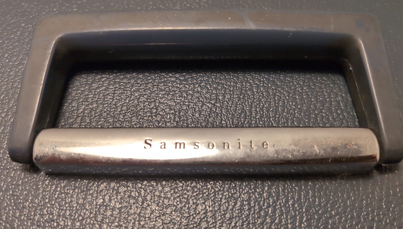 Vintage Blue Samsonite Train Case / Makeup Carrier Hard Luggage suitcase No Key
