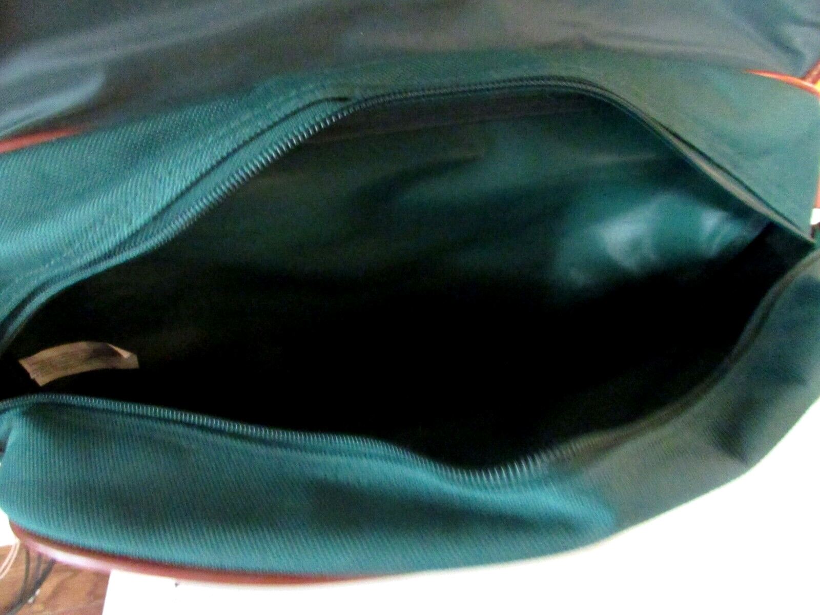 Vtg Ralph Lauren Polo Fragrances Large Green Canvas Shoulder Messenger Bag