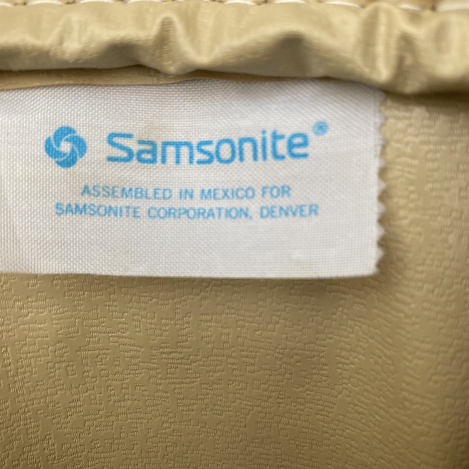Vintage Samsonite Silhouette Carry On Overnight Travel Bag Blue Adjustable Strap