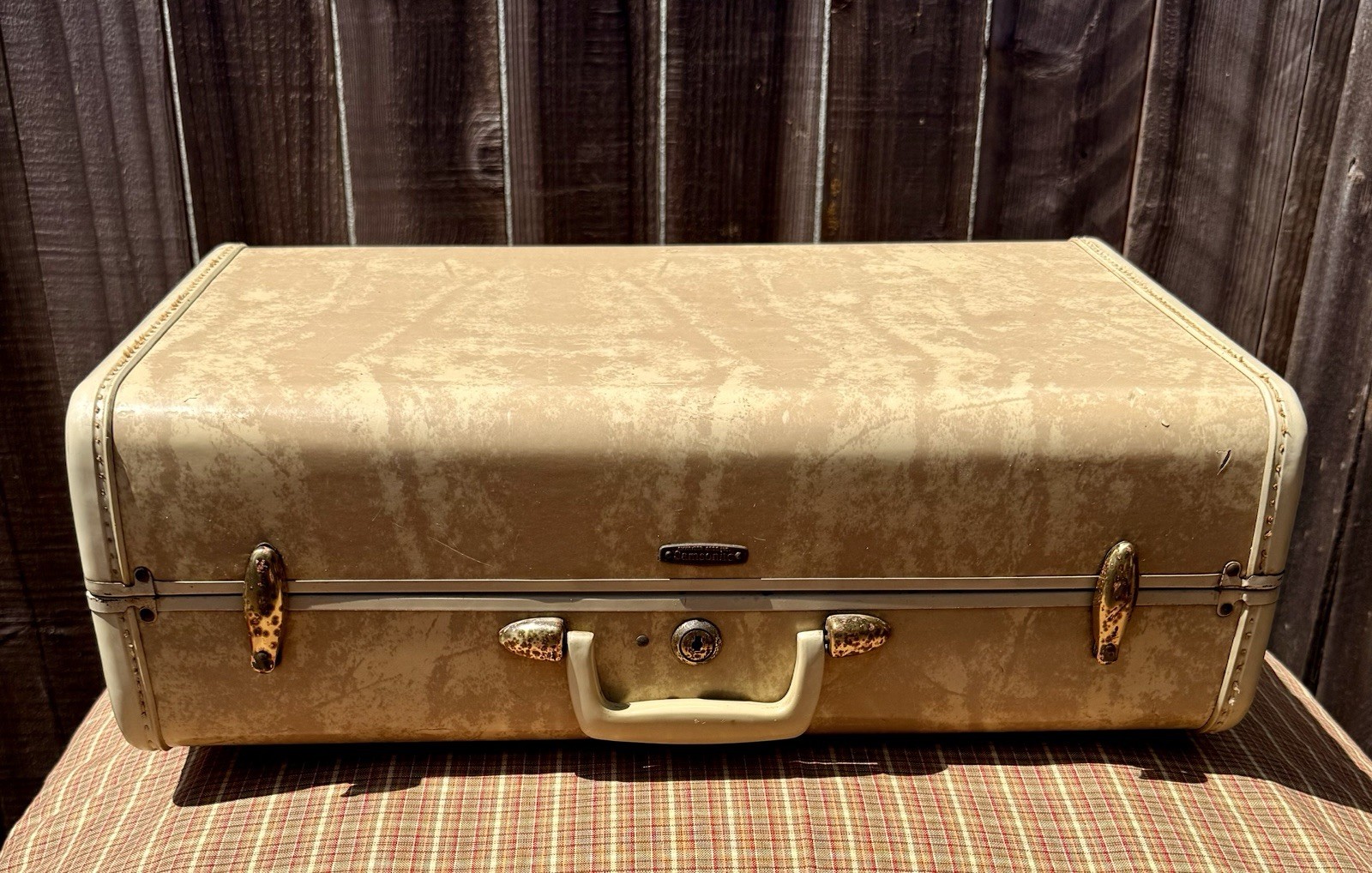 Vintage Mid Century Suitcase/ Luggage / Train Travel Case / Samsonite