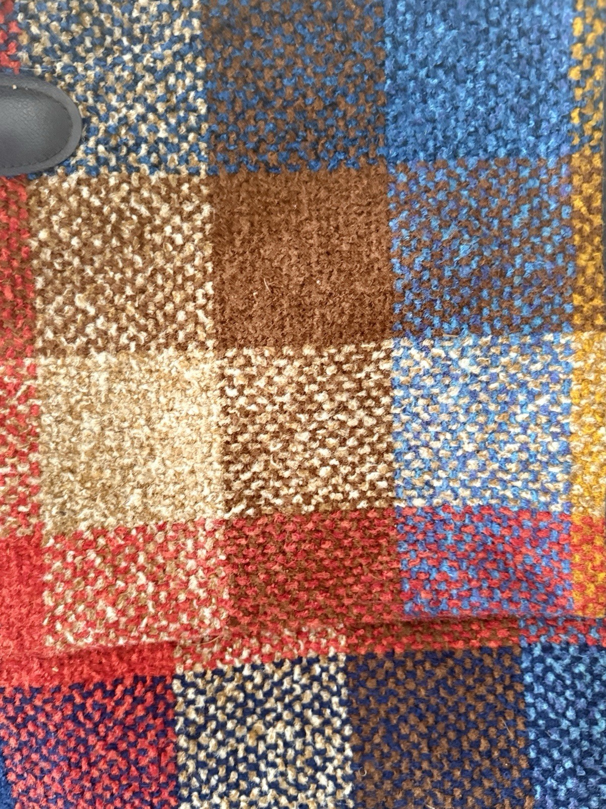 VINTAGE RARE* Skyway Luggage Plaid Rainbow Retro Tweed Garment Bag