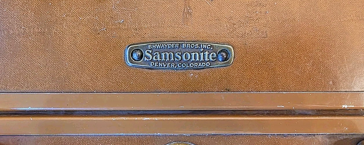Vintage Samsonite Journeyer Wardrobe Suitcase Lot of 2 Military Estate Denver