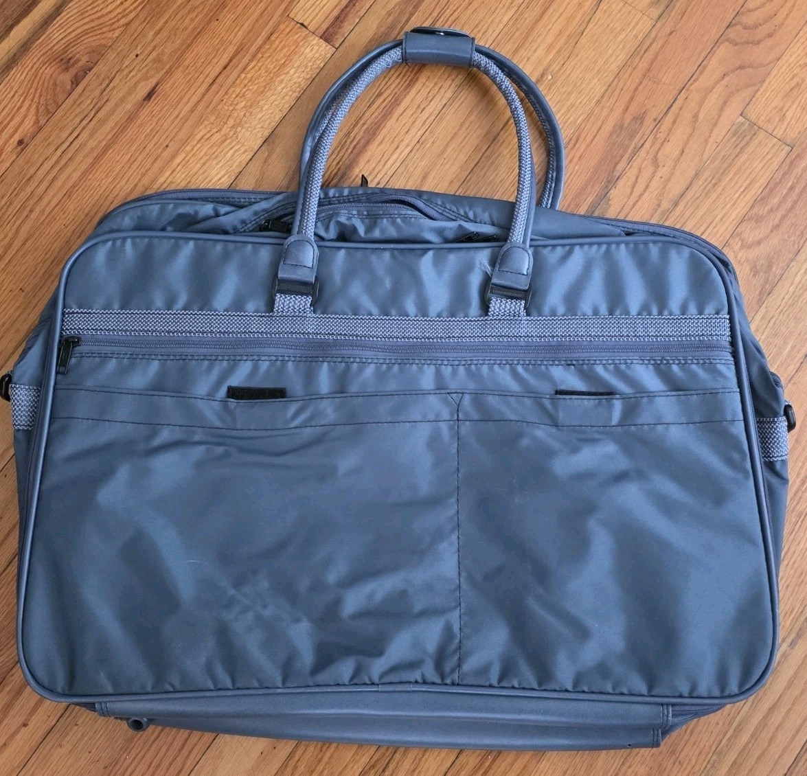 Vintage American Tourister Blue Folding Garment Bag Travel Weekender