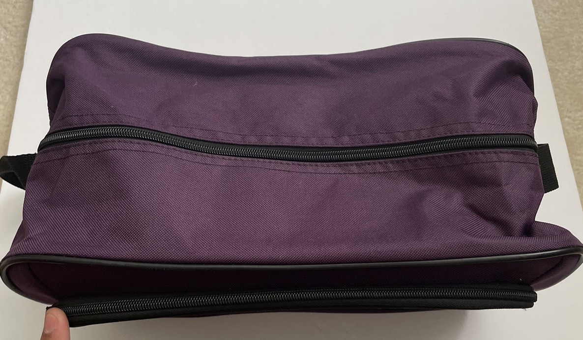 Vintage AMERICAN TOURISTER Travel Carry On Shoulder Bag Purple With Strap