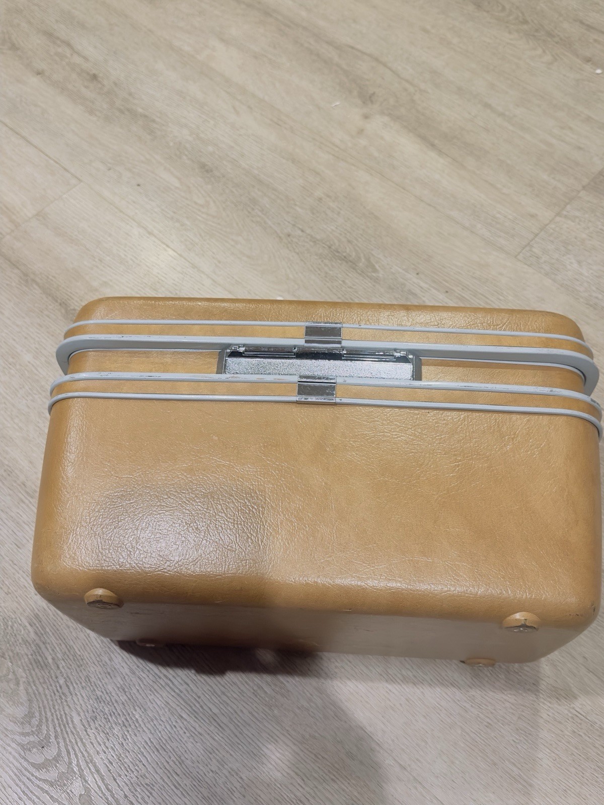 Vintage Samsonite Profile Luggage Makeup Vanity Train Hard Side W/ Tray Mirror