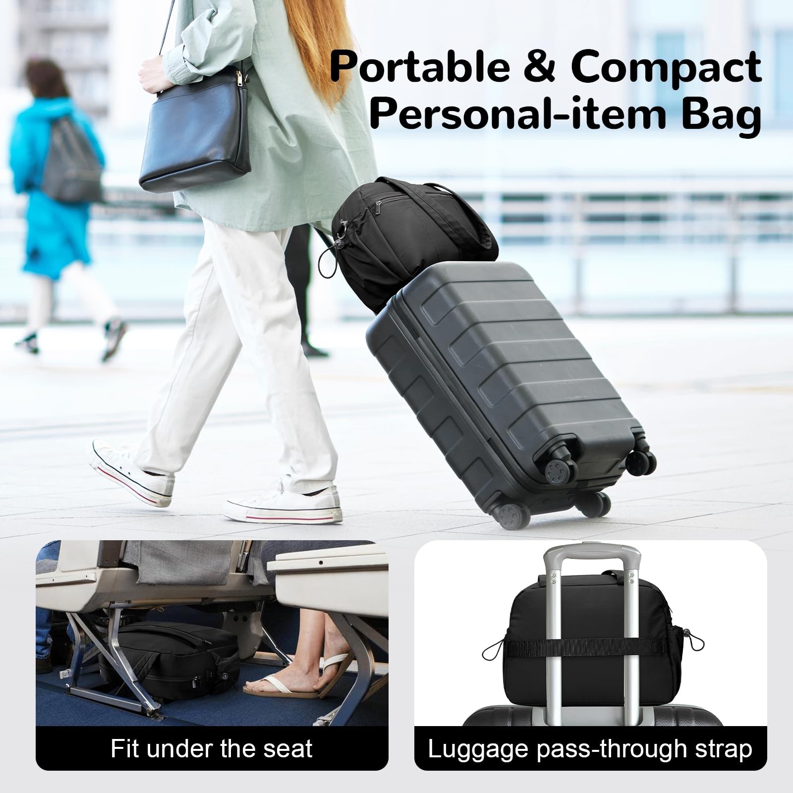 Outplea Puffer Small Gym Bag Wet Pocket For Women 20L Quilted Personal Carry On