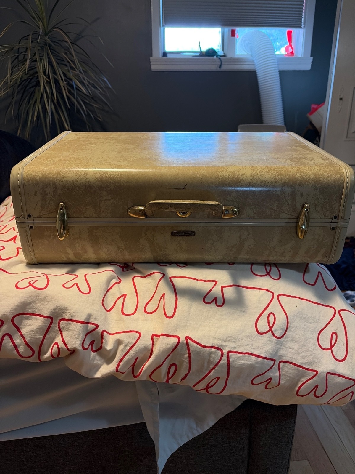 Vintage 40’s-50’s Samsonite Shwayder Bros Denver Co. Luggage Suitcase